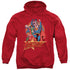 JLA/RAISE YOUR FIST - ADULT PULLOVER HOODIE - RED