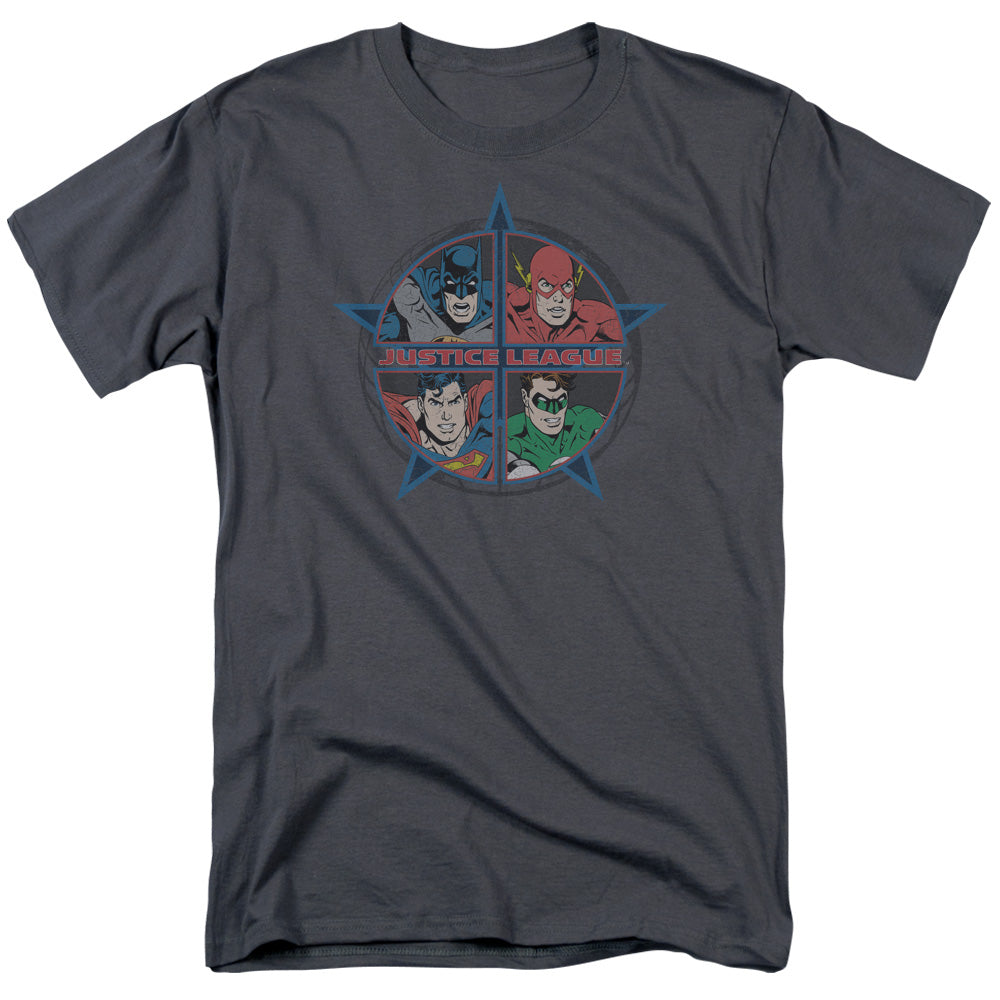JLA/FOUR HEROES - S/S ADULT 18/1 - CHARCOAL