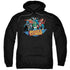 JLA/READY TO FIGHT - ADULT PULLOVER HOODIE - BLACK
