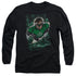 JLA/GREEN LANTERN #1 DISTRESS - L/S ADULT 18/1 - BLACK