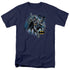 JLA/BATMAN COLLAGE - S/S ADULT 18/1 - NAVY