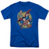 JLA/SUPERMAN COLLAGE - S/S ADULT 18/1 - ROYAL BLUE