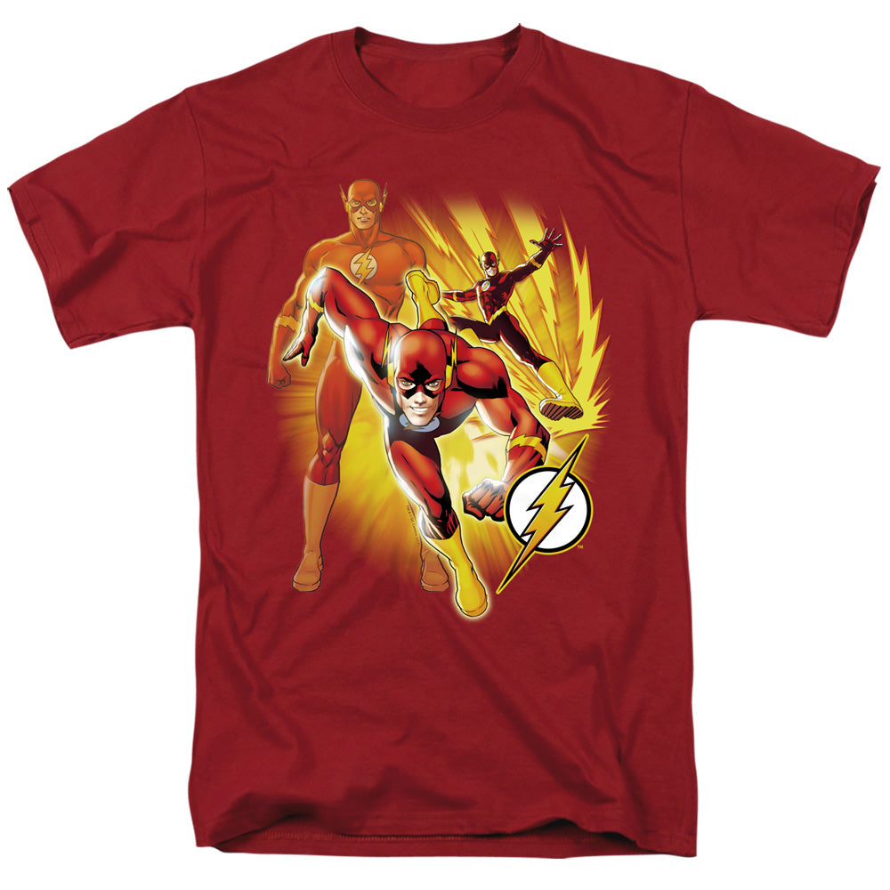 JLA/FLASH COLLAGE - S/S ADULT 18/1 - CARDINAL