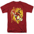 JLA/FLASH COLLAGE - S/S ADULT 18/1 - CARDINAL