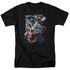 JLA/GALACTIC ATTACK COLOR - S/S ADULT 18/1 - BLACK