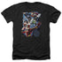 JLA/GALACTIC ATTACK COLOR - ADULT HEATHER - BLACK