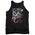 JLA/GALACTIC ATTACK COLOR - ADULT TANK - BLACK