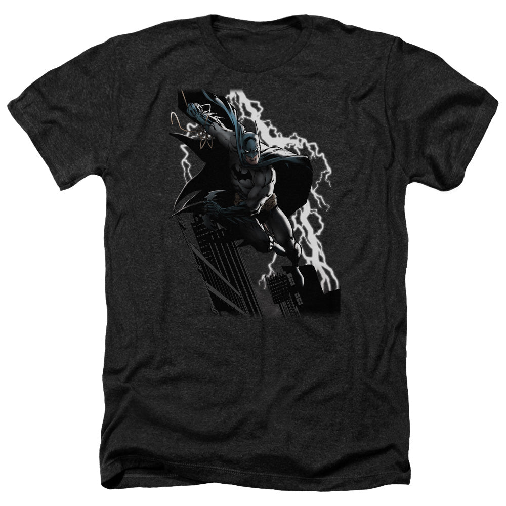 JLA/LIGHTING CRASHES - ADULT HEATHER - BLACK