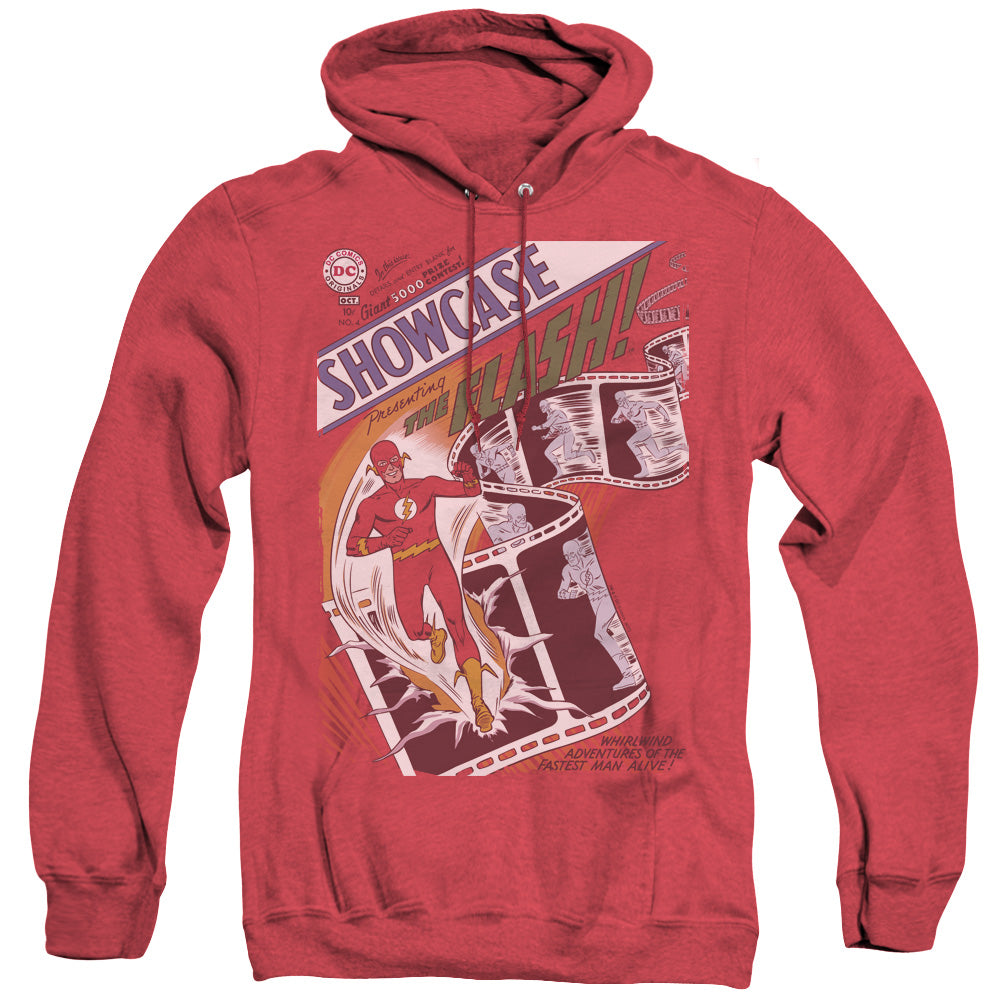 JLA/SHOWCASE #4 COVER - ADULT HEATHER HOODIE - RED