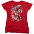 JLA/SHOWCASE #4 COVER - S/S WOMENS TEE - RED