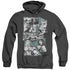 JLA/A MIGHTY LEAGUE - ADULT HEATHER HOODIE - BLACK