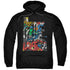 JLA/LETTERED LEAGUE - ADULT PULLOVER HOODIE - BLACK