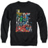 JLA/LETTERED LEAGUE - ADULT CREWNECK SWEATSHIRT - BLACK
