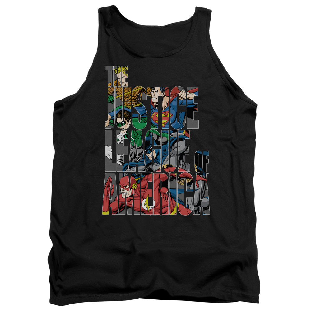 JLA/LETTERED LEAGUE - ADULT TANK - BLACK