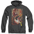 JLA/STREET SPEED - ADULT HEATHER HOODIE - BLACK