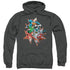 JLA/STARBURST - ADULT PULLOVER HOODIE - CHARCOAL
