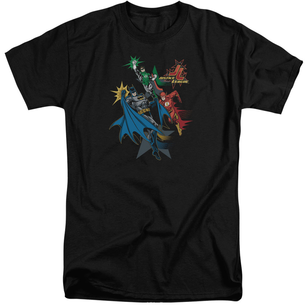 JLA/ACTION STARS - S/S ADULT TALL 18/1 - BLACK
