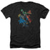 JLA/ACTION STARS - ADULT HEATHER - BLACK