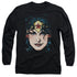 DCO JLA/WONDER WOMAN HEAD -  L/S ADULT 18/1  - BLACK