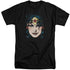 DCO JLA/WONDER WOMAN HEAD - S/S ADULT TALL 18/1 - BLACK