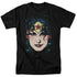 DCO JLA/WONDER WOMAN HEAD - S/S ADULT 18/1 - BLACK