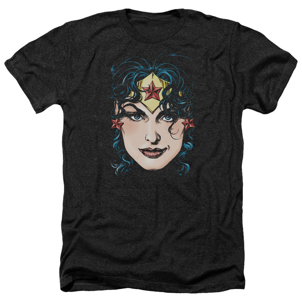 DCO JLA/WONDER WOMAN HEAD - ADULT HEATHER - BLACK