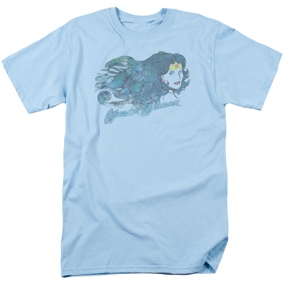 JLA/WATERCOLOR HAIR - S/S ADULT 18/1 - LIGHT BLUE