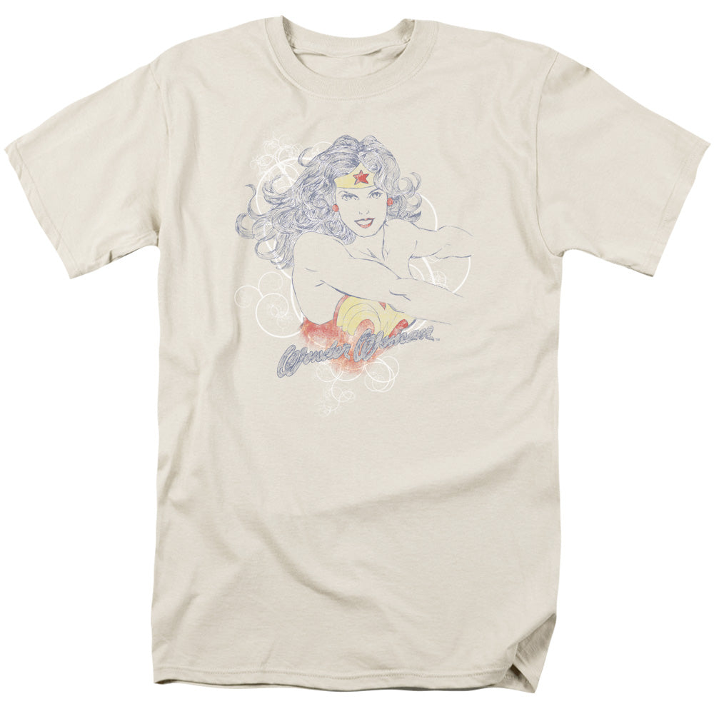 DCO JLA/SKETCH TRUTH - S/S ADULT 18/1 - CREAM