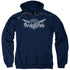 JLA/JUSTICE WINGS - ADULT PULLOVER HOODIE - NAVY