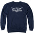 JLA/JUSTICE WINGS - ADULT CREWNECK SWEATSHIRT - NAVY