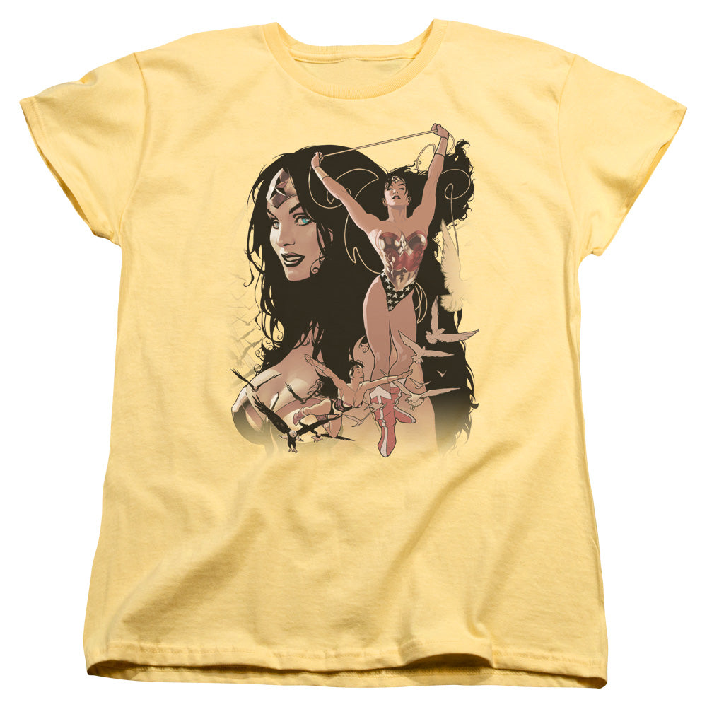 JLA/WW #150 COVER - S/S WOMENS TEE - BANANA