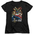 JLA/STARBURST - S/S WOMENS TEE - BLACK