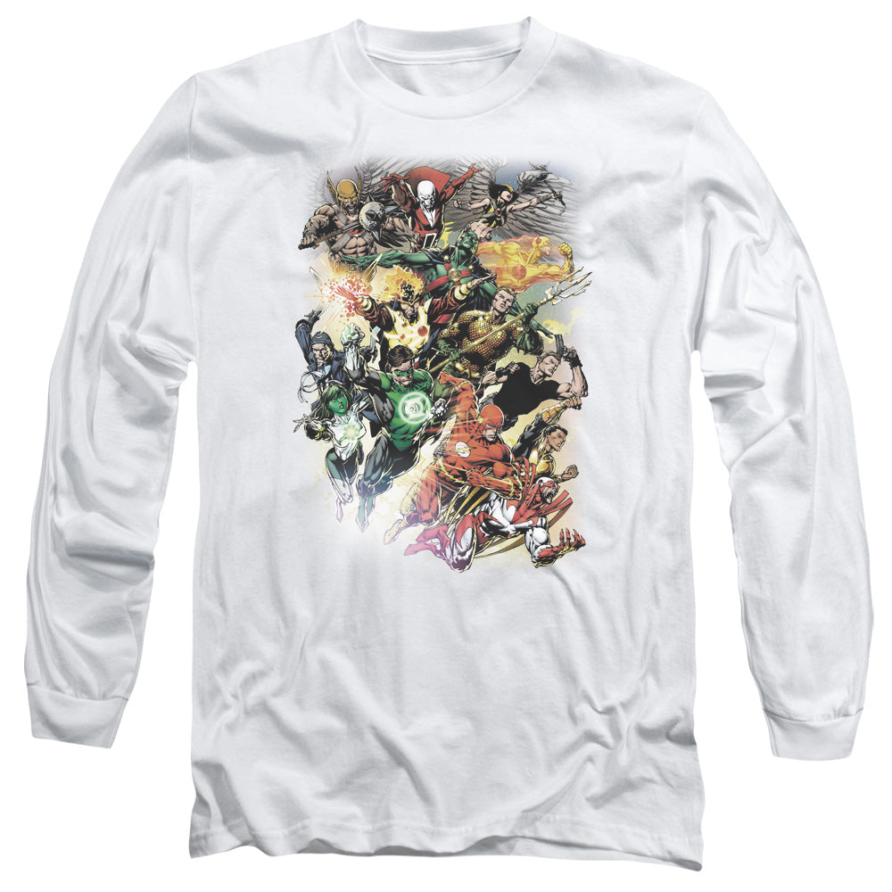 JLA/BRIGHTEST DAY #0 - L/S ADULT 18/1 - WHITE