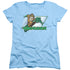 JLA/AQUAMAN - S/S WOMENS TEE - LIGHT BLUE