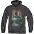 JLA(GL)/ABIN SUR - ADULT HEATHER HOODIE - BLACK