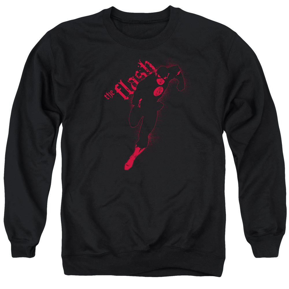 JLA/FLASH DARKNESS - ADULT CREWNECK SWEATSHIRT - BLACK