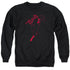 JLA/FLASH DARKNESS - ADULT CREWNECK SWEATSHIRT - BLACK