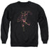 JLA/NEON FLASH - ADULT CREWNECK SWEATSHIRT - BLACK