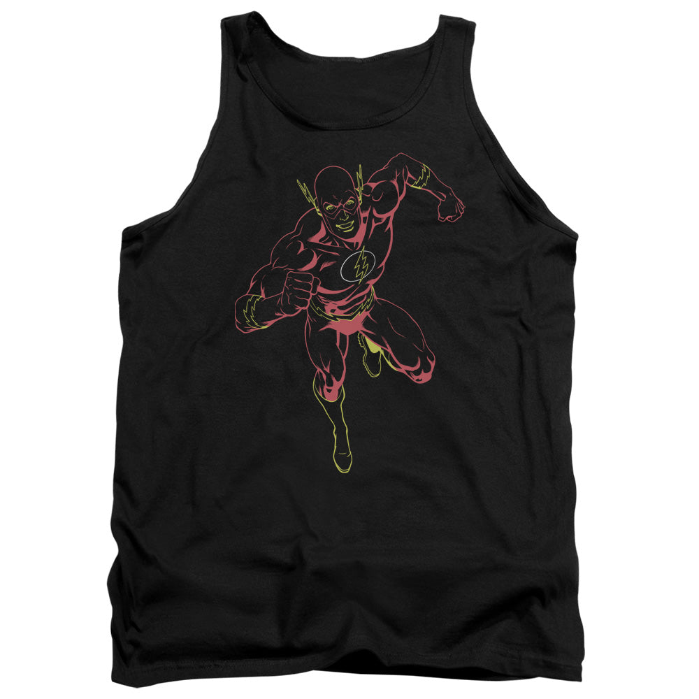 JLA/NEON FLASH - ADULT TANK - BLACK