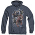 JLA/STORM CHASERS - ADULT HEATHER HOODIE - NAVY