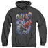 JLA/STORM MAKERS - ADULT HEATHER HOODIE - BLACK