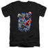 JLA/STORM MAKERS - S/S ADULT V-NECK 30/1 - BLACK
