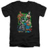 JLA/WILL POWER - S/S ADULT V-NECK 30/1 - BLACK