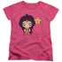 JLA/CUTE WONDER WOMAN - S/S WOMENS TEE - HOT PINK