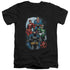 JLA/THE FOUR - S/S ADULT V-NECK 30/1 - BLACK