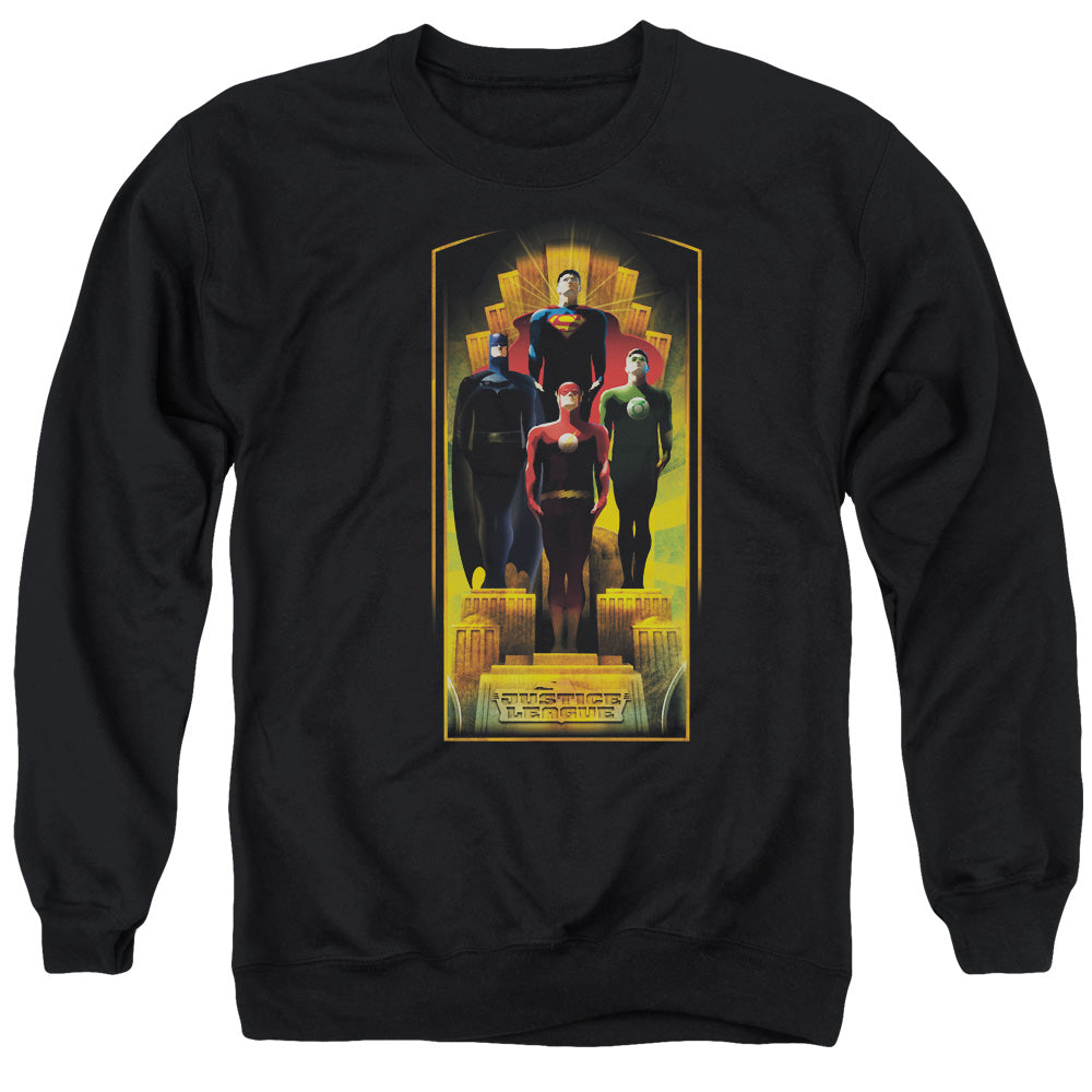 JLA/DECO - ADULT CREWNECK SWEATSHIRT - BLACK
