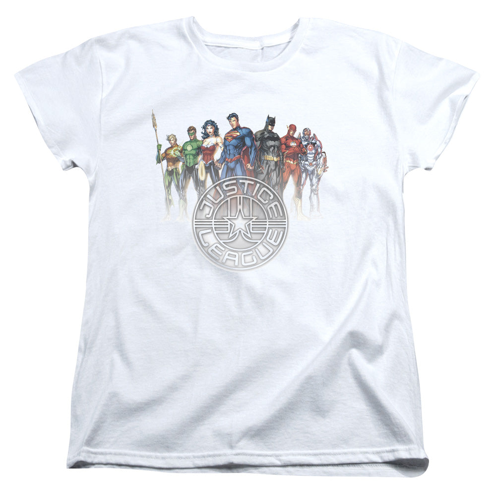 JLA/CIRCLE CREST - S/S WOMENS TEE - WHITE