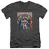 JLA/NEIGHBORHOOD WATCH - S/S ADULT V-NECK 30/1 - CHARCOAL