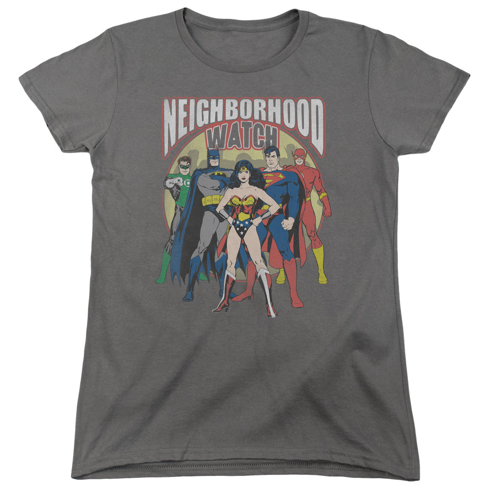 JLA/NEIGHBORHOOD WATCH - S/S WOMENS TEE - CHARCOAL
