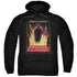 JLA/HEROES UNITED - ADULT PULLOVER HOODIE - BLACK